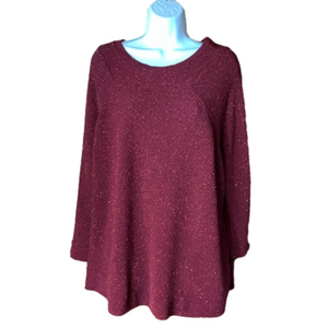 5/$20 BUNDLE 🎈 BB Dakota dressy oversized small maroon blouse box 19